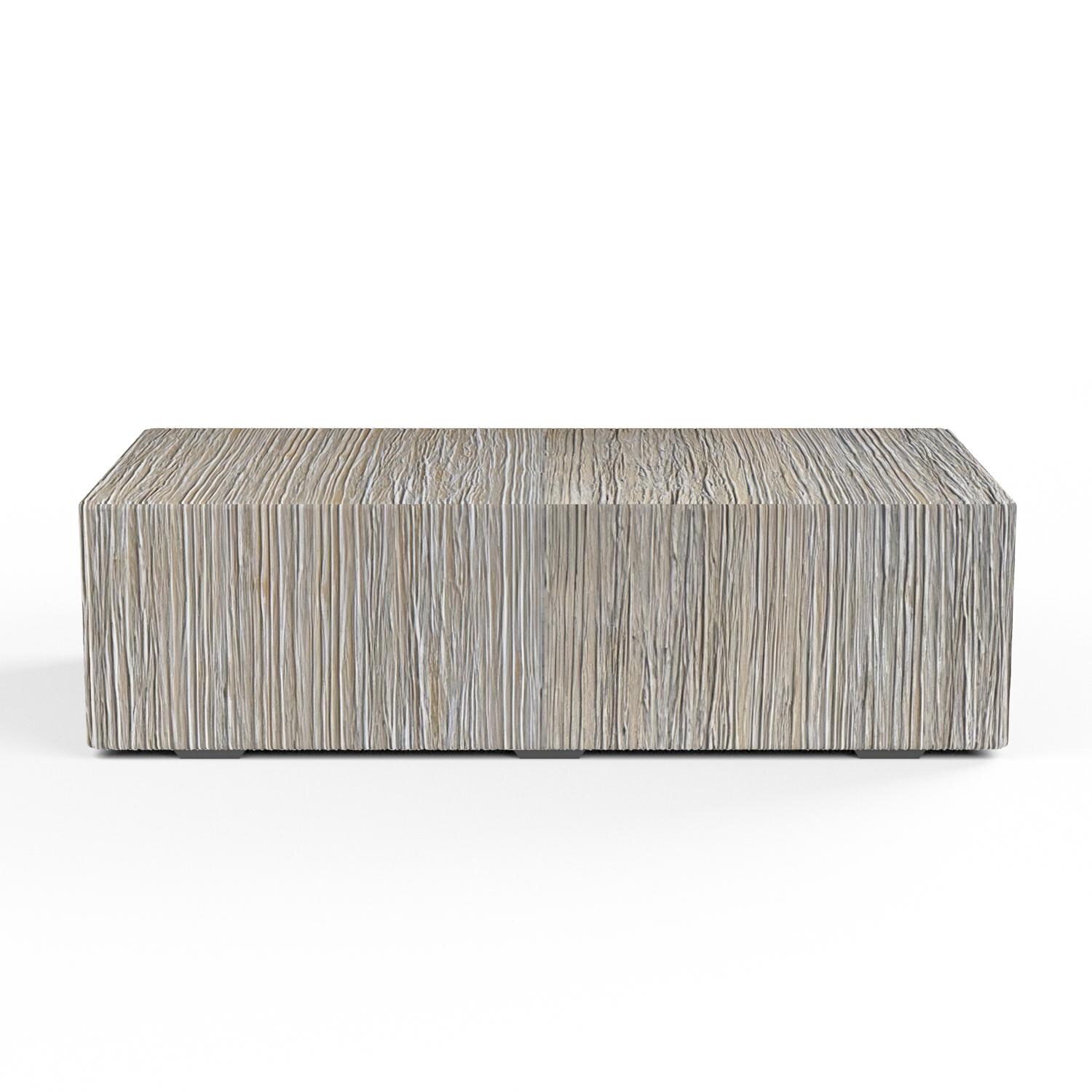 Sunset West - 6203-MCT - Madera 60 X 30 Inch Rectangular GFRC Patio Coffee Table - Long Side thumbnail