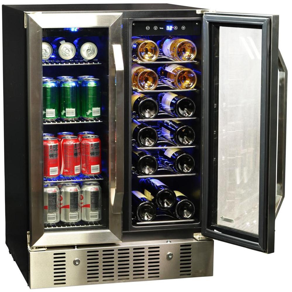NewAir Dual Zone Beverage Cooler Door Open thumbnail