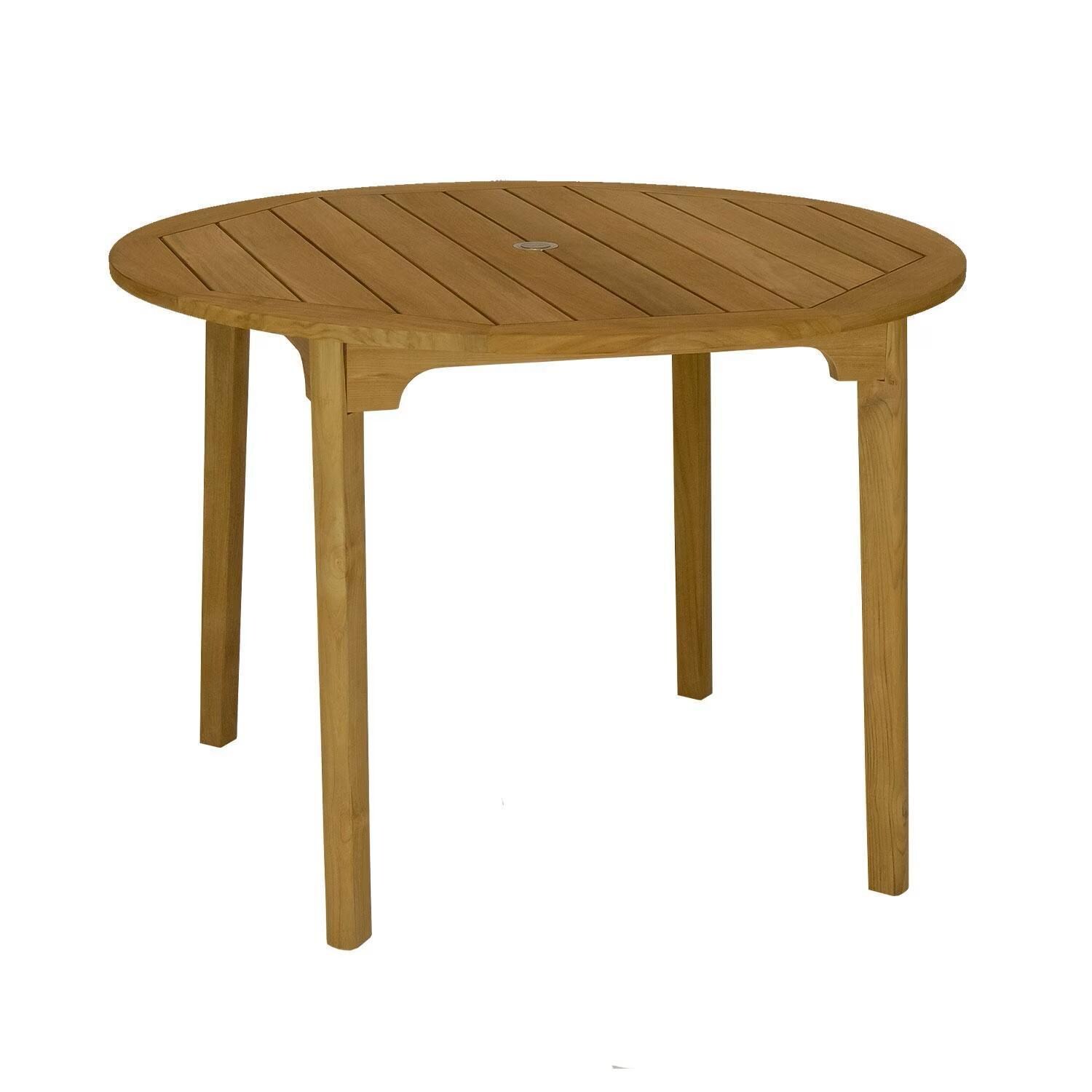 Admiral 5 Pc Counter Height Dining Set in Brown Sand by Royal Teak Collection - Round Counter Height Table - Display - White Background thumbnail