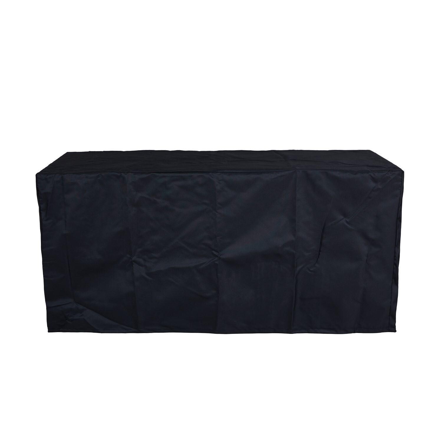 Westlook 52 Inch Rectangular Propane Fire Pit Table in Black Coral by Lakeview - Cover - White Background thumbnail