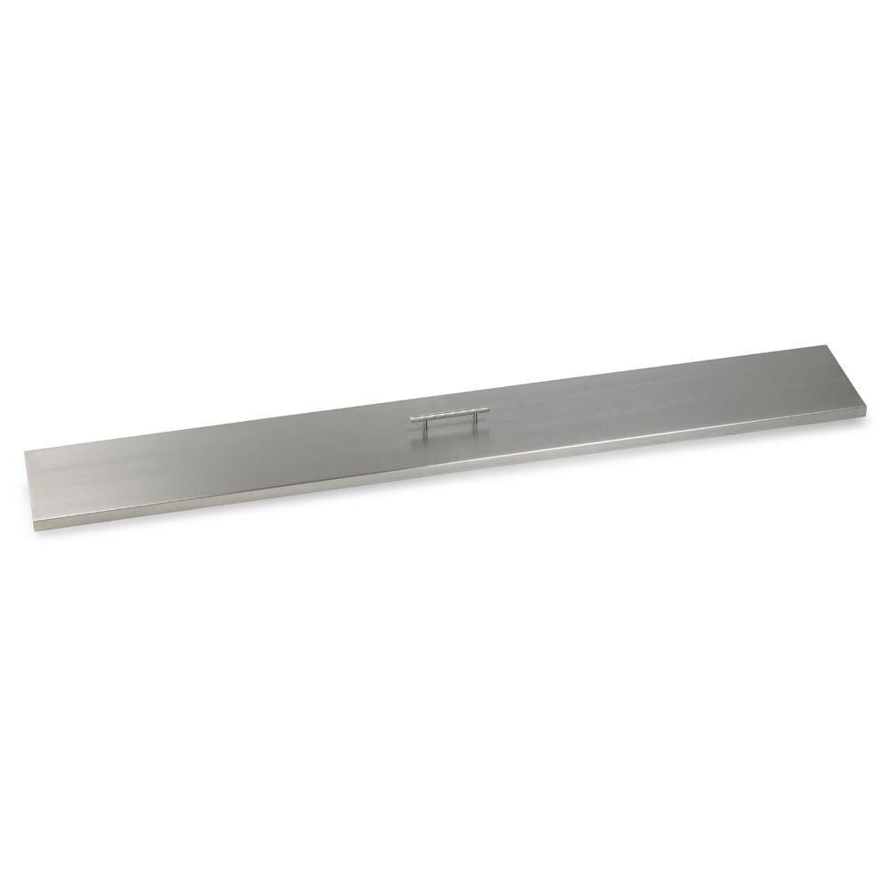 BBQGuys Signature 63 Inch Stainless Steel Cover Linear Drop-In Pan Cover