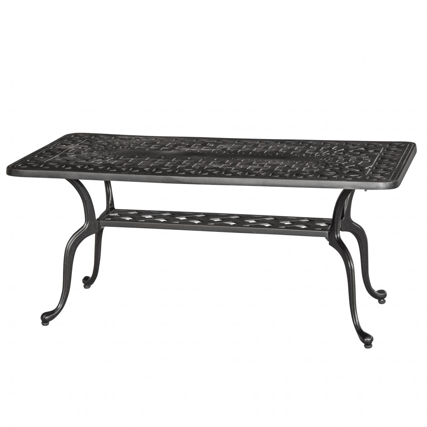 Classique 42 X 21 Inch Cast Aluminum Patio Coffee Table By Lakeview Outdoor Designs Bbqguys