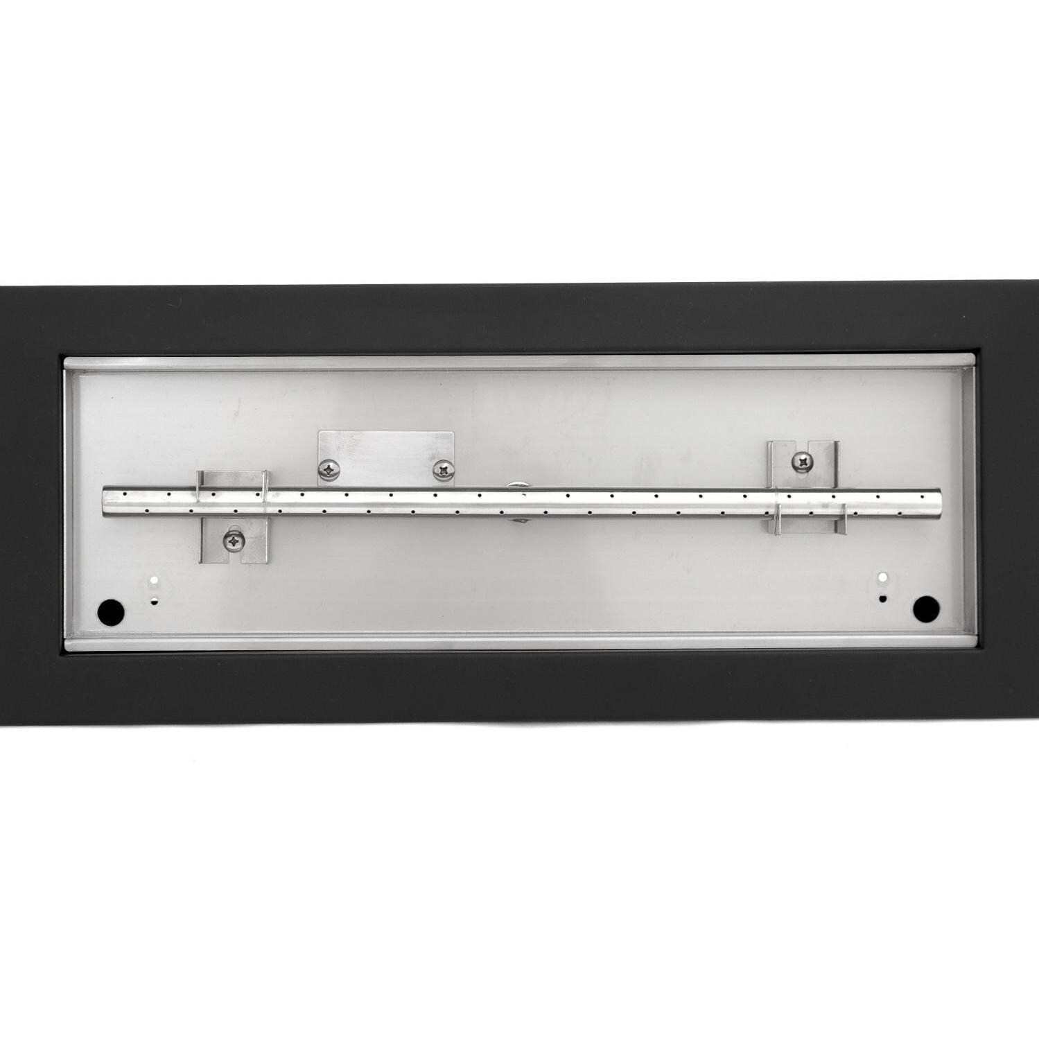 BBQGuys Signature Series Westfalen 24-Inch Table-Top Natural Gas Fire Pit - Black - Top View thumbnail