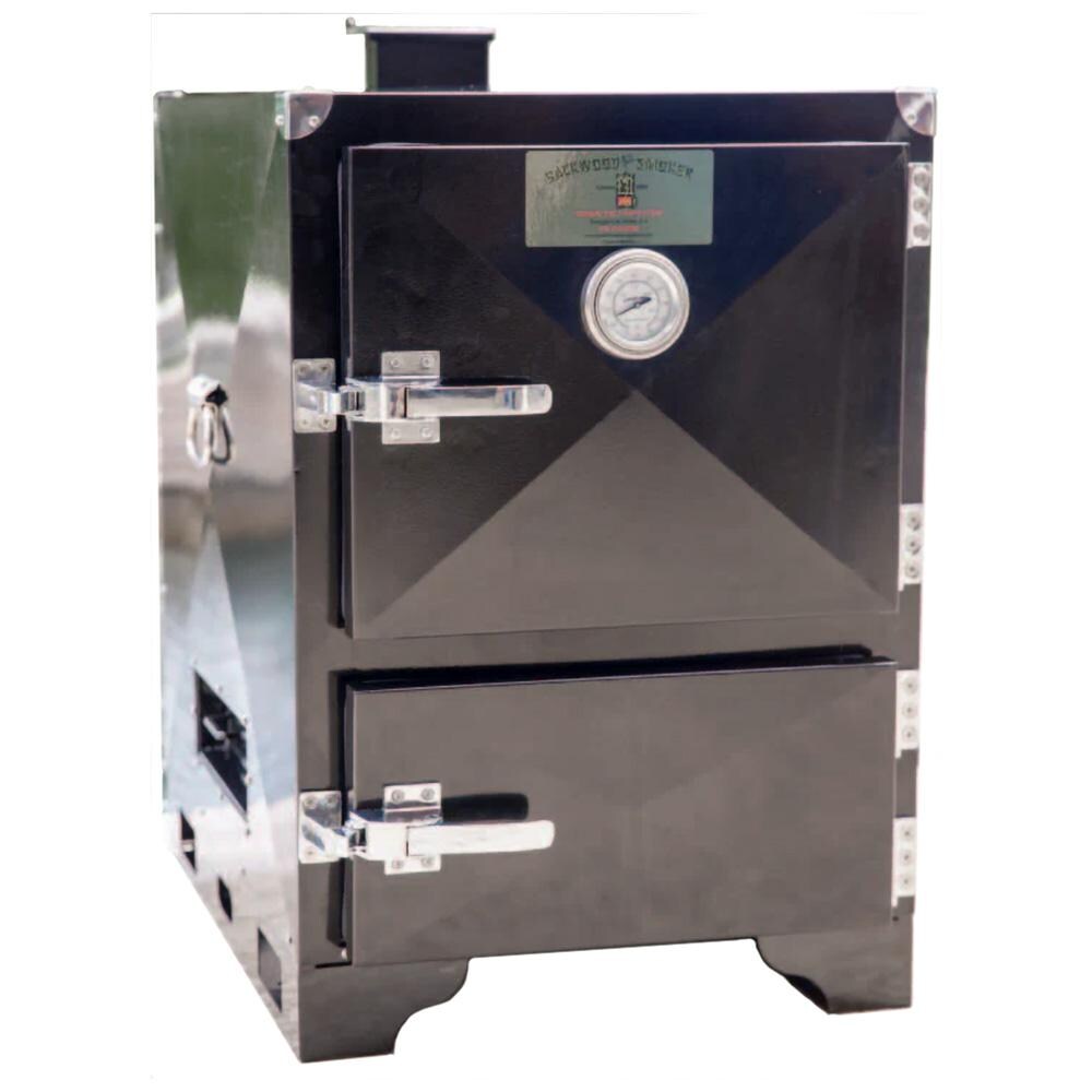 Backwoods G3CHUBBY G3 Chubby Vertical Charcoal Smoker - Left Side Angled View