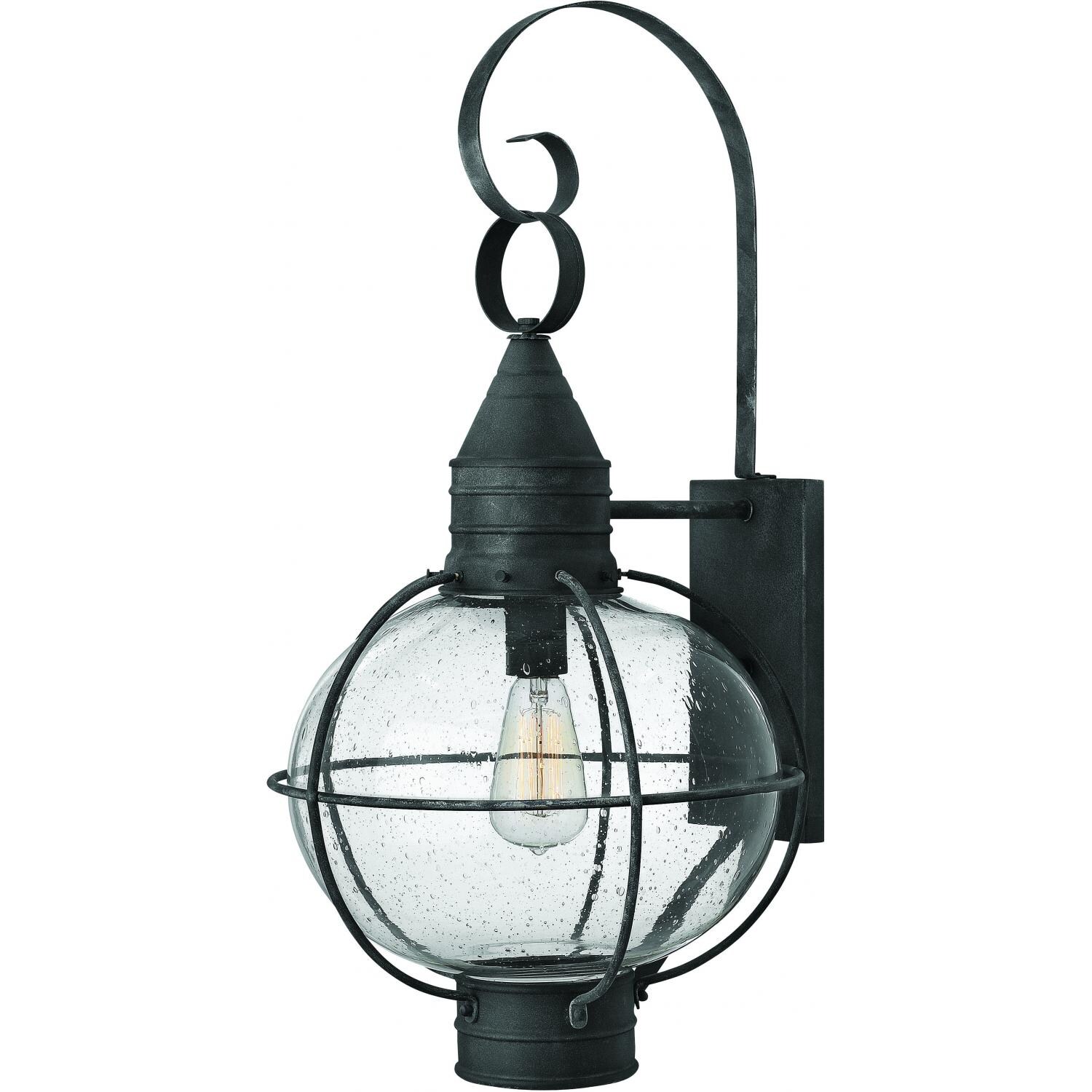 Hinkley Lighting Cape Cod One Light 27-Inch Outdoor Wall Light - Aged Zinc - 2205DZ