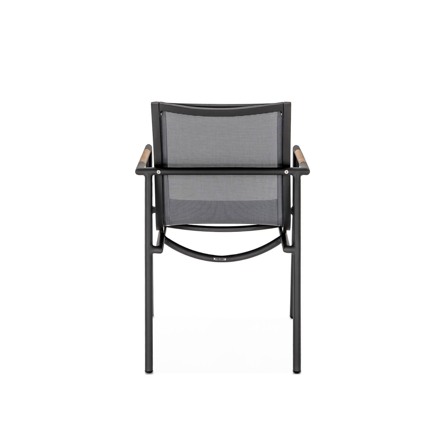 Teak + Table Paros/Cayman Double 7 Piece Dining Set - Chair Back view - White Background thumbnail