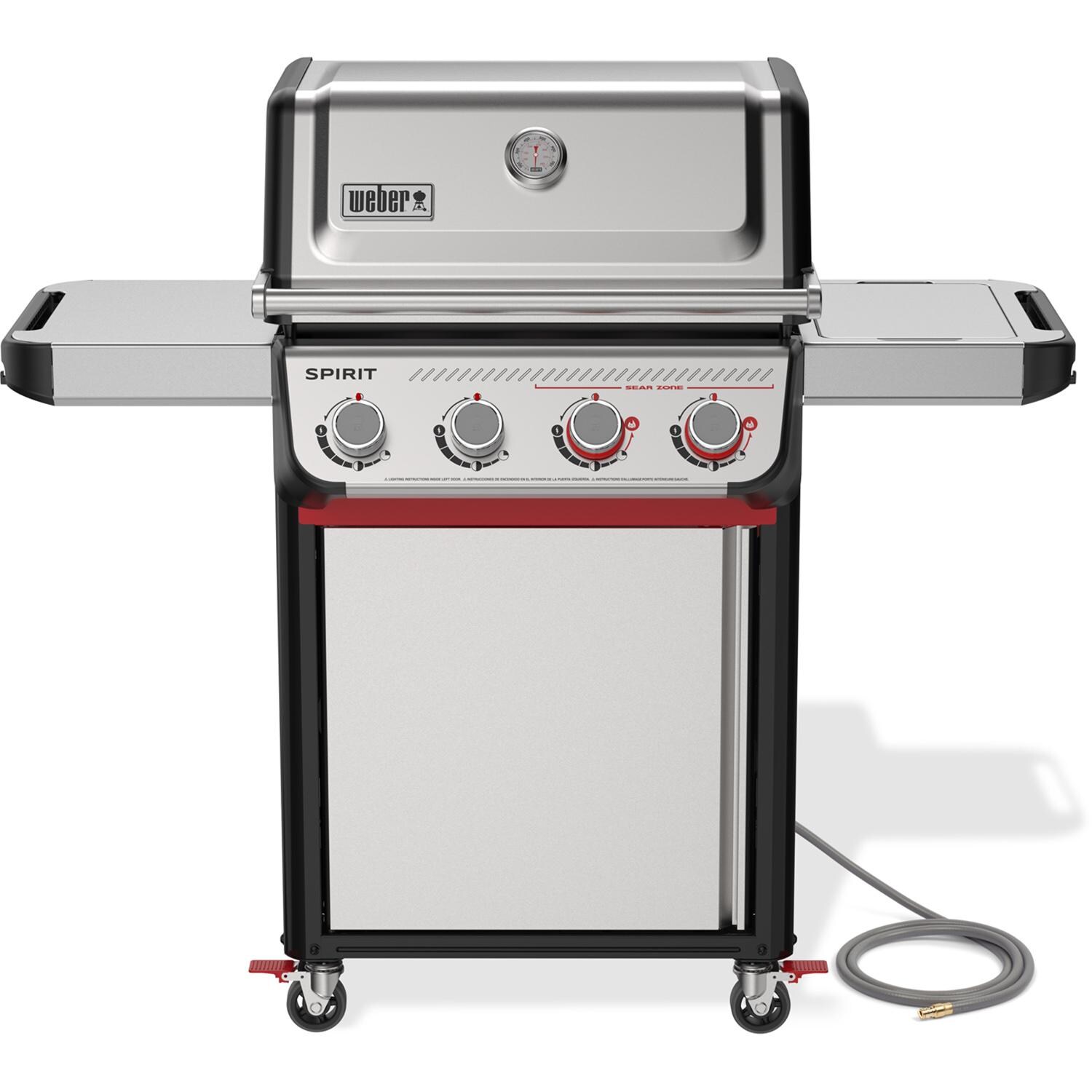 Weber Grills 1502223 Spirit S-425C 4 Burner Natural Gas Grill - Stainless Steel - Front - White Background thumbnail