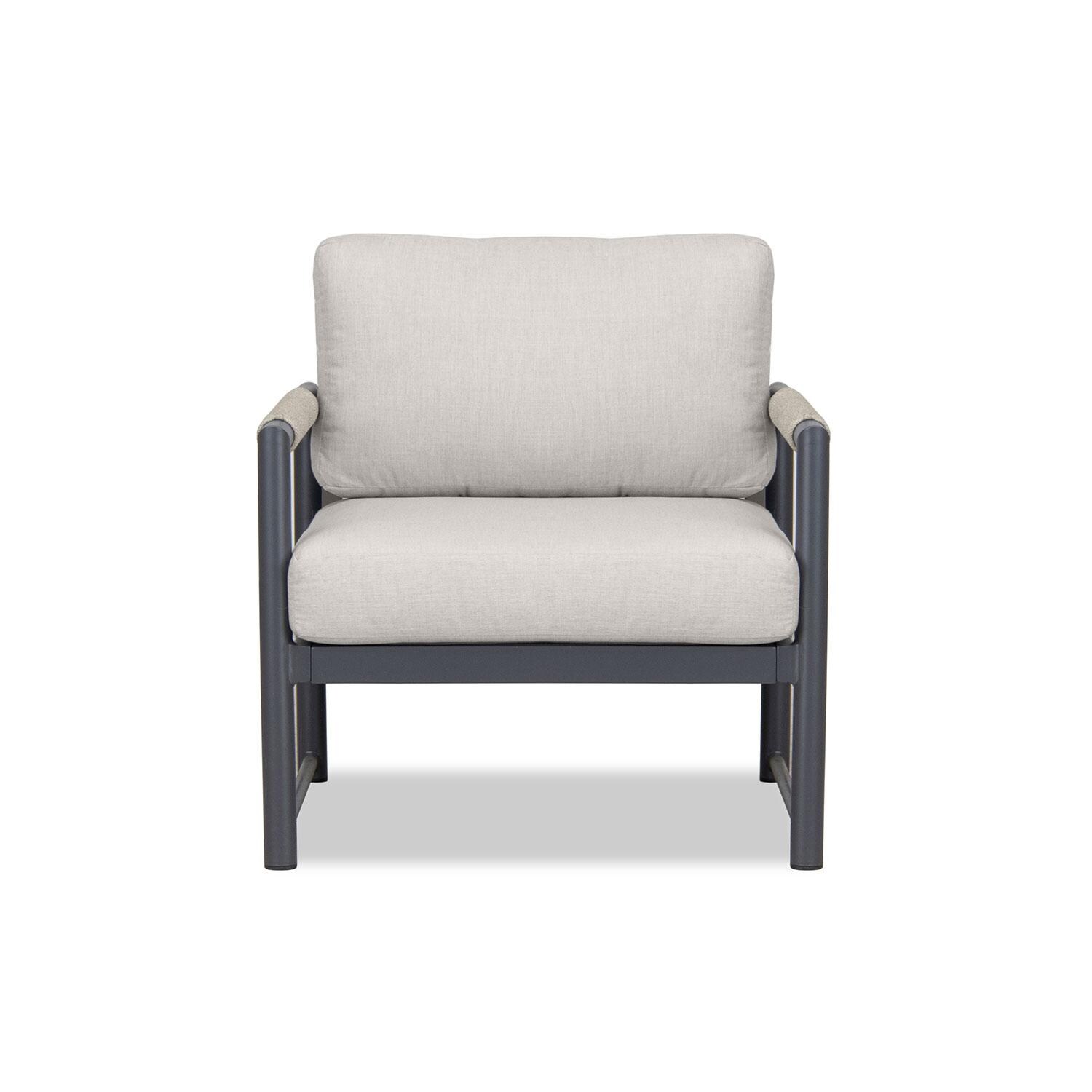 Lakeview AVEBAY-SL-PG-SET141-CS Avenue Bay Slate/Pebble Gray 3 Pc Sofa Club Chair Set - Cast Silver - Club Chair - White Background thumbnail