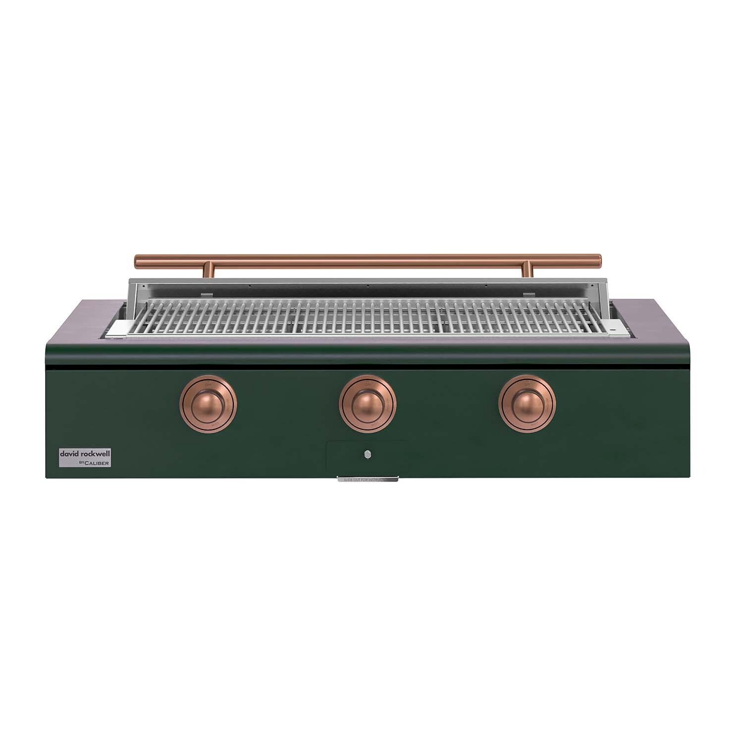 Caliber 48-in Natural Gas Built-In Rockwell Grill - Emerald w/ Copper Hardware - CRG-48BN00-A-086-H03