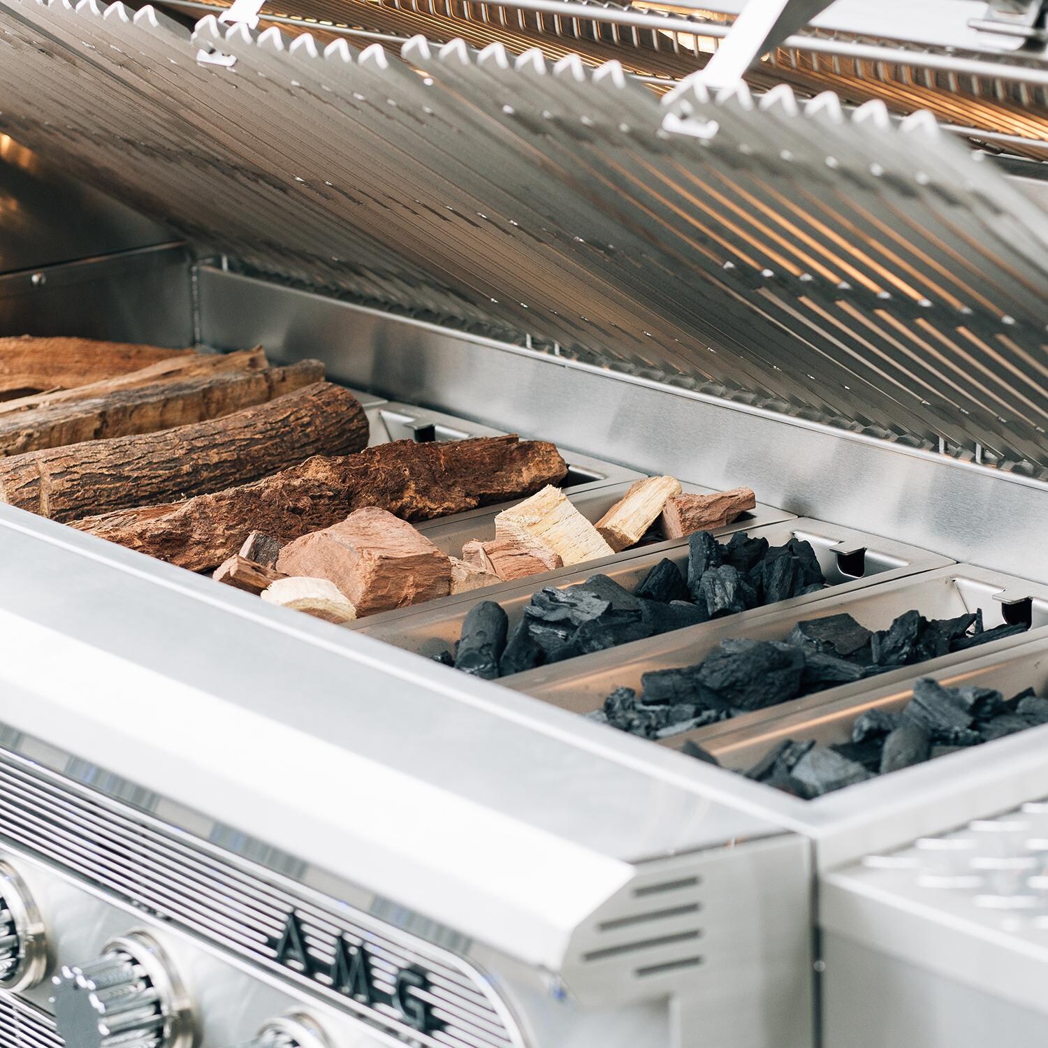 American Muscle Grill - Choose Your Fuel - Charcoal Briquettes, Lump Coal, Wood Chunks thumbnail