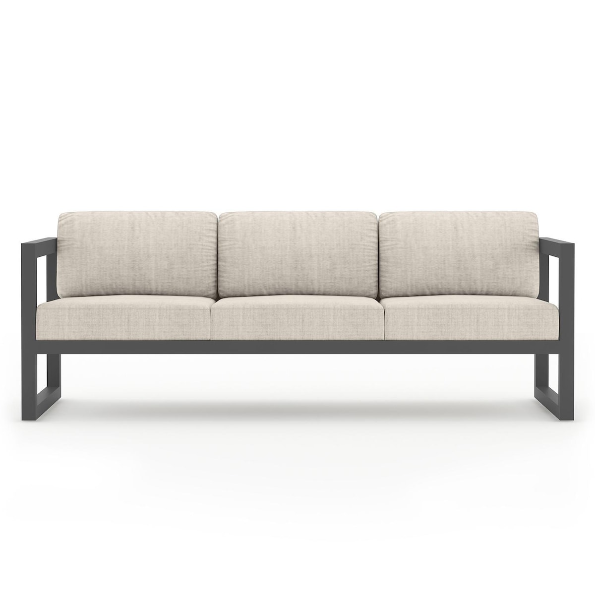 Misty Cove 3 Person Aluminum Sofa in Slate/Cast Silver by Lakeview ...