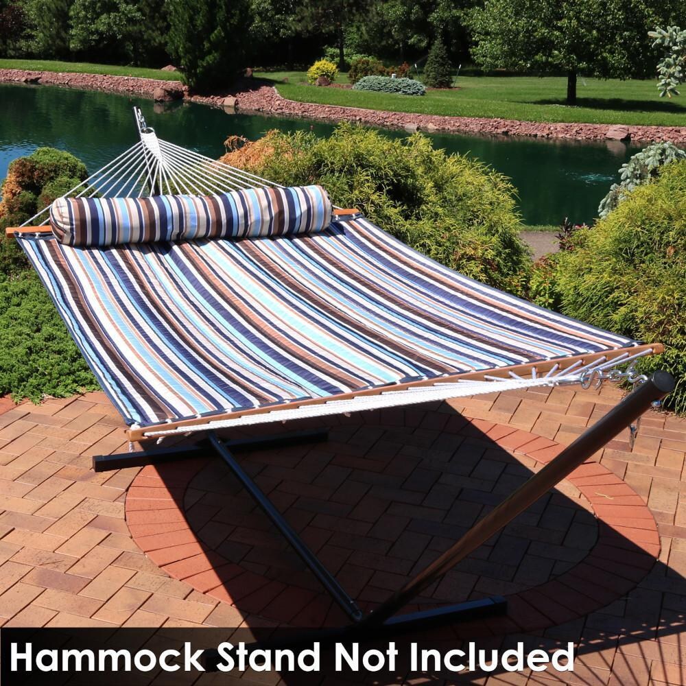 Ultimate Patio Quilted Double Hammock w/ Pillow - Ocean Isle - Lifestyle thumbnail