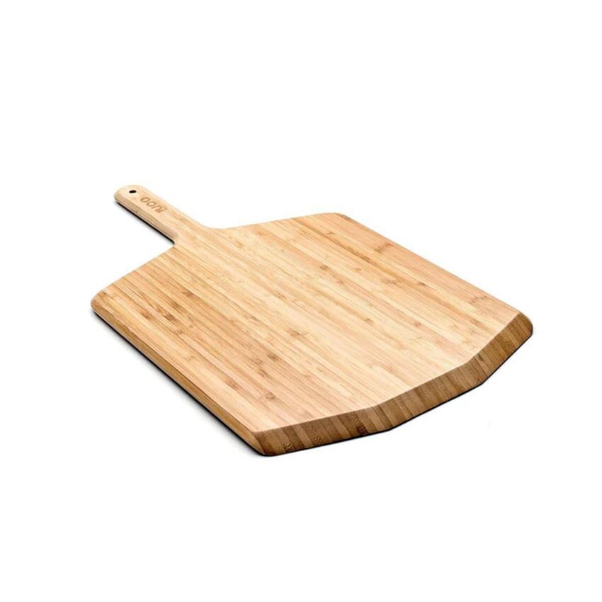 Ooni UU-P0B900 16-in Bamboo Peel & Serving Board - Angled View - White Background thumbnail