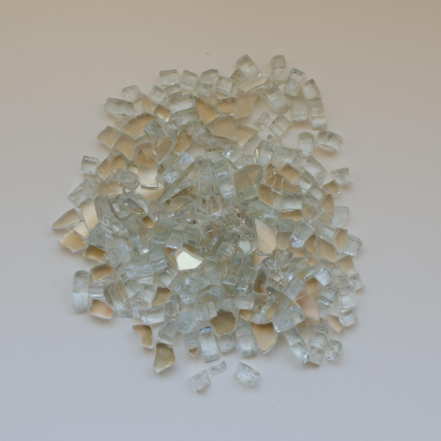 Amantii Clear Reflective 1/4-Inch Fire Glass - 5 Pounds - AMSF-GLASS-01 image