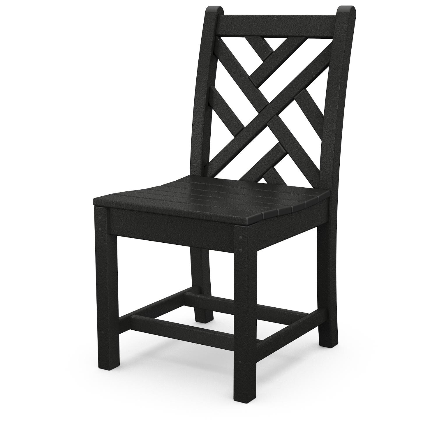 POLYWOOD Black Chippendale Dining Side Chair thumbnail