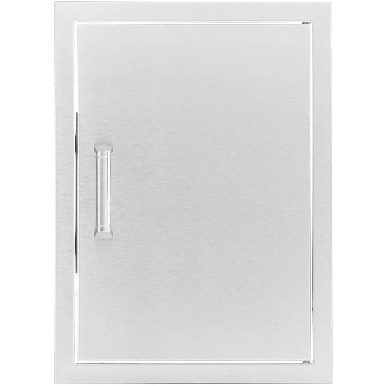 BBQGuys Signature 18-Inch Stainless Steel Reversible Single Access Door - Vertical - Contempo image