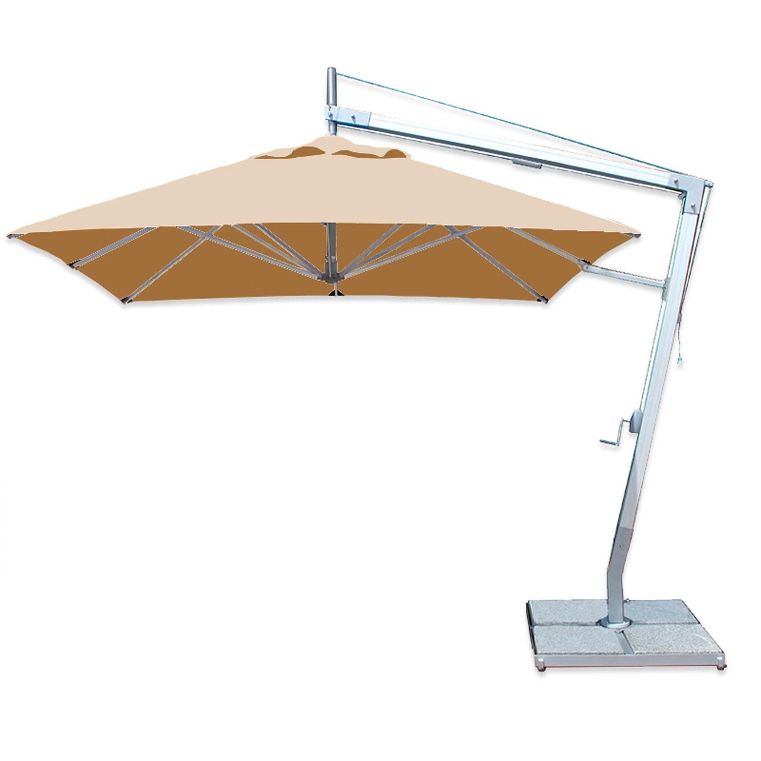 Bambrella Santa Ana 8.5 Ft. Square Side Pool Umbrella - Harvest Wheat thumbnail