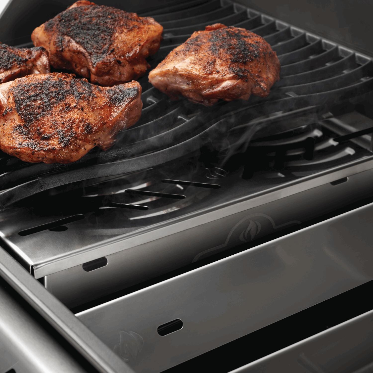 Napoleon 67013 Stainless Steel Sear Plate Smoker Box - In Use - Lifestyle
