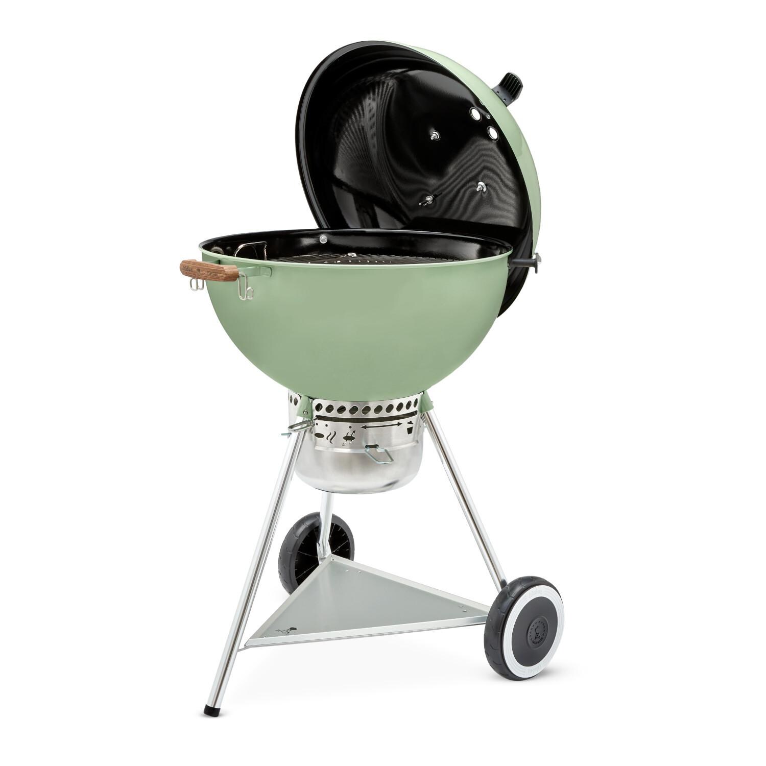 Weber 19525001 70th Anniversary Kettle 22-Inch Charcoal Grill - Lid Open thumbnail