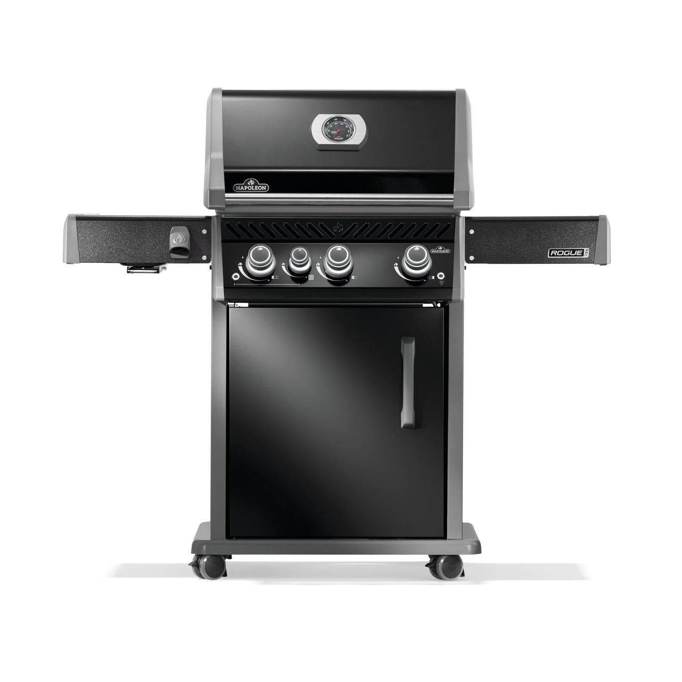 Napoleon Rogue PRO 425 3-Burner Propane Grill w/ Infrared Side Burner - Black - RP425SIBPK-2