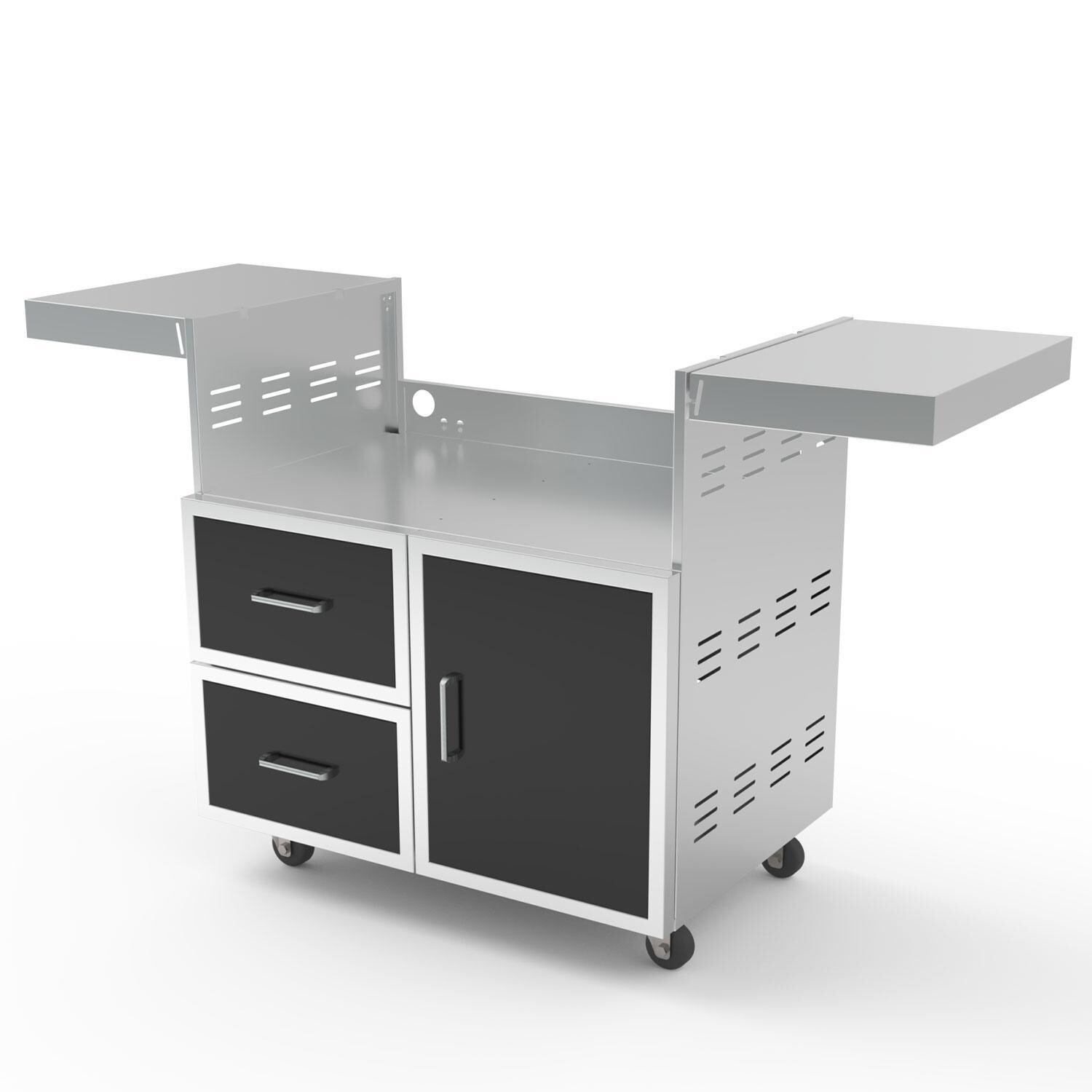 Wildfire 36 Inch Black SS Grill Cart - Display - White Background thumbnail