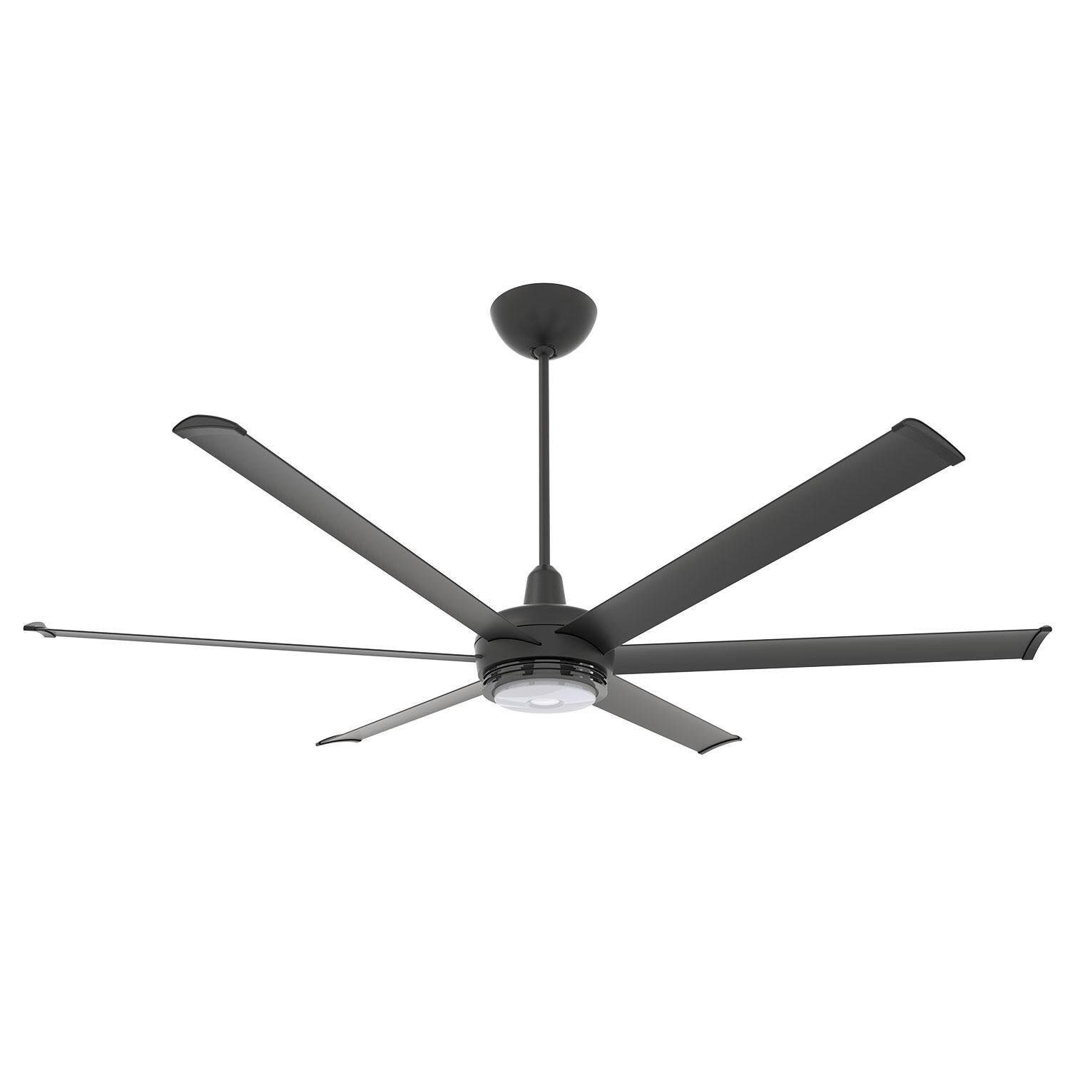Big Ass Fans MK-ES62-062306A786I20S34 72-Inch es6 Ceiling Fan Kit Universal Mount W/ 20-Inch Ext Tube Black - W/ Light (Sold Seperately) thumbnail