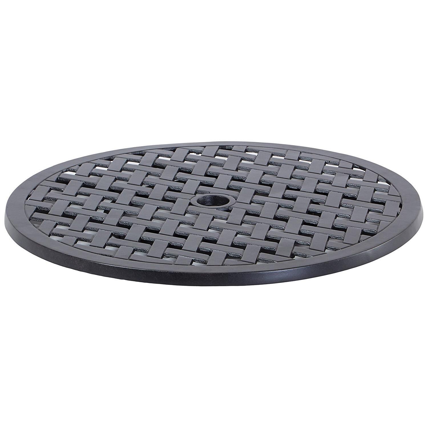 Darlee 30-inch Lazy Susan - Antique Bronze - White Background thumbnail