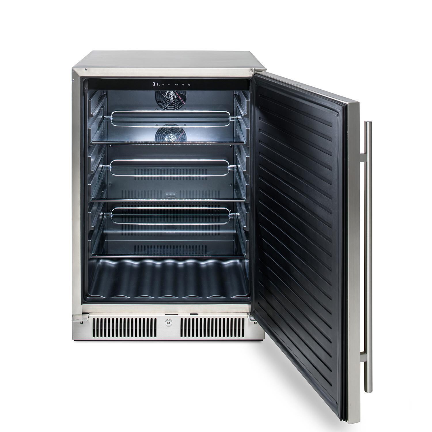 Blaze BLZ-SSRF-5.5 24-in 5.5 Cu. Ft. Outdoor Rated Compact Refrigerator - Door Open - Detail thumbnail