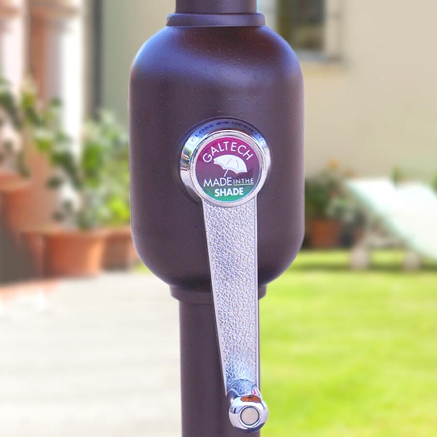 Galtech 9 Ft. Octagonal Patio Umbrella W/ Crank Lift - Crank Lift Detail thumbnail