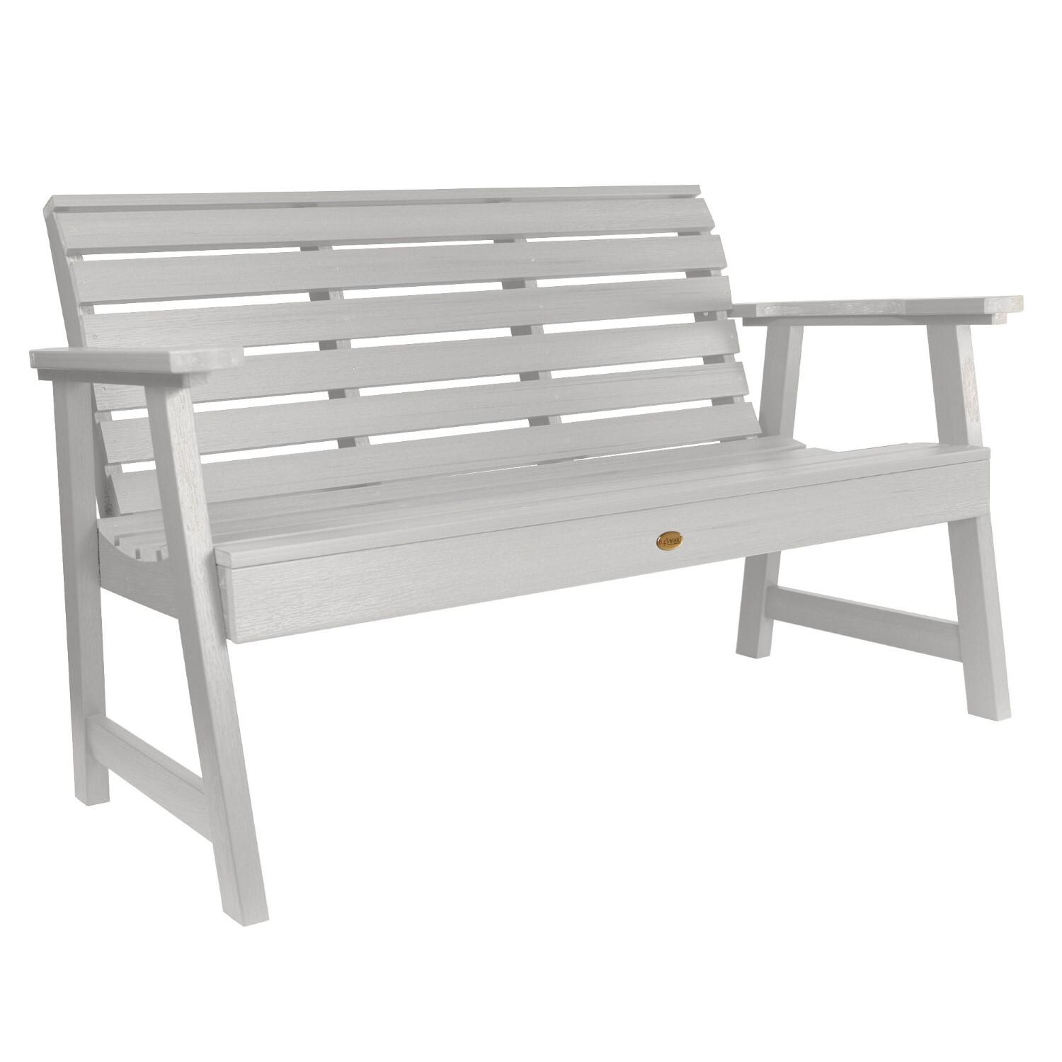 Lakeview Elm Pointe 4-Foot Picnic Bench - White - On White thumbnail