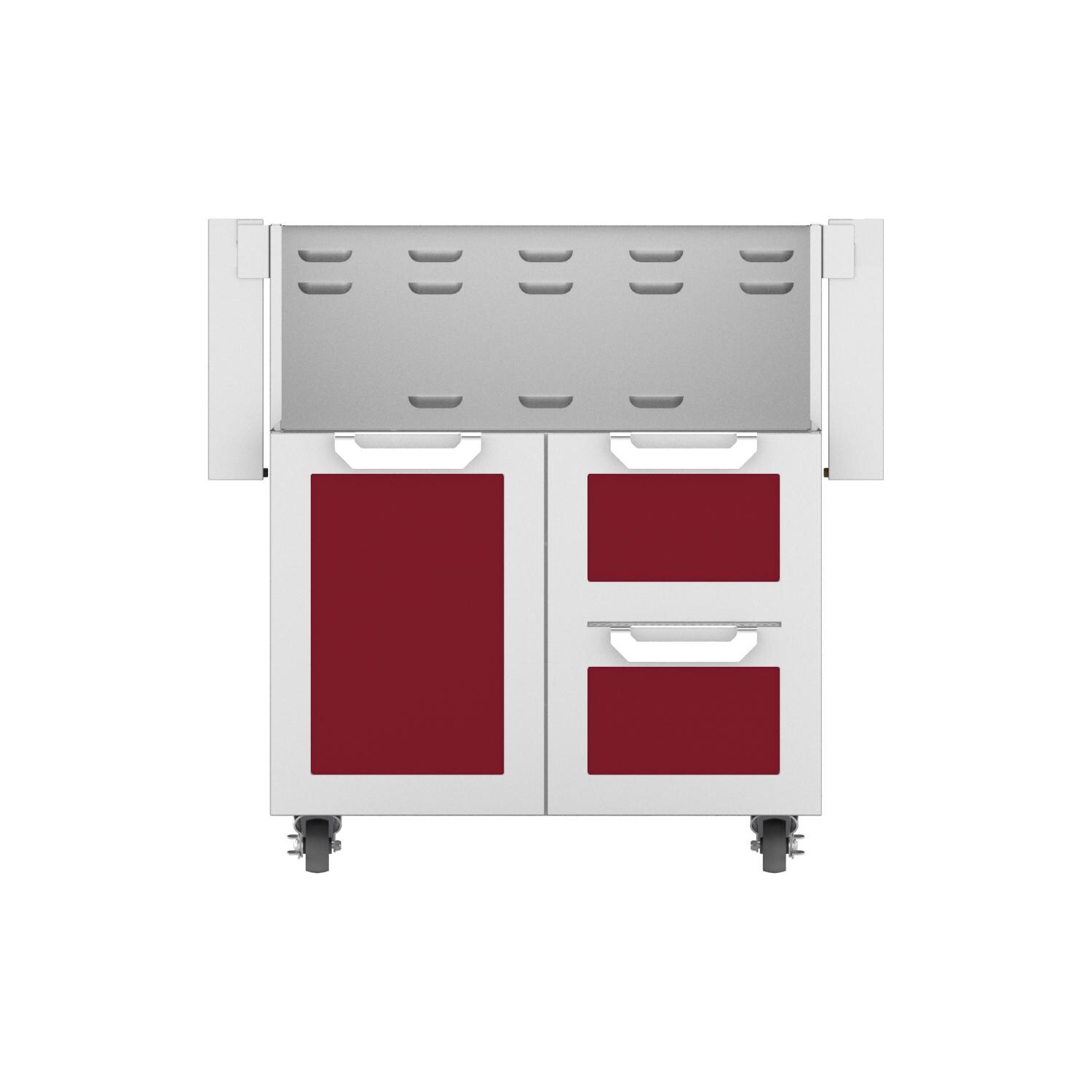 Hestan Double Drawer And Door Tower Cart For 30-Inch Gas Grill - Tin Roof thumbnail