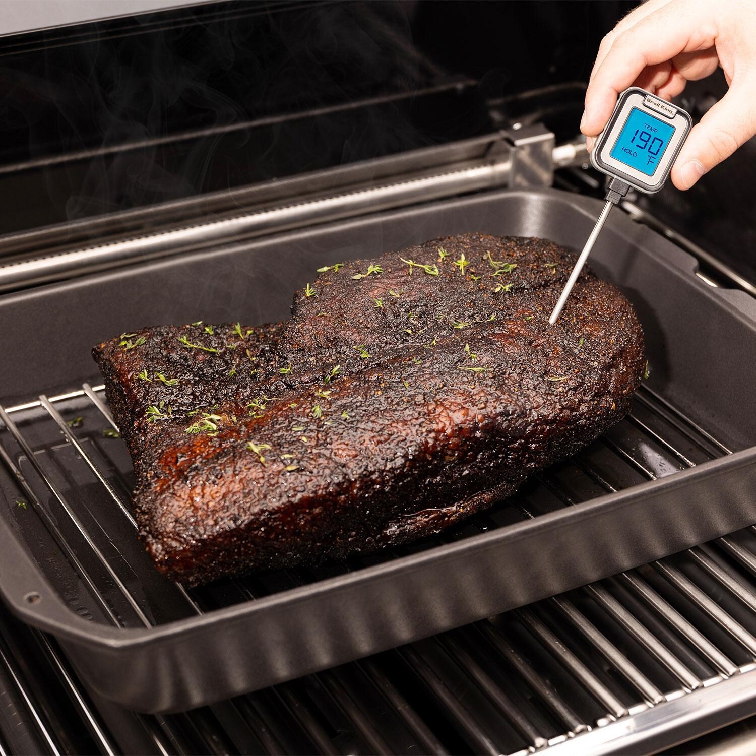 Broil King 69610 Cast Iron Multi Roaster - Thermometer - Lifestyle thumbnail