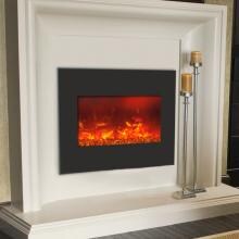 Amantii Zero Clearance 26-Inch Built-In Electric Fireplace - Black Glass - ZECL-26 image