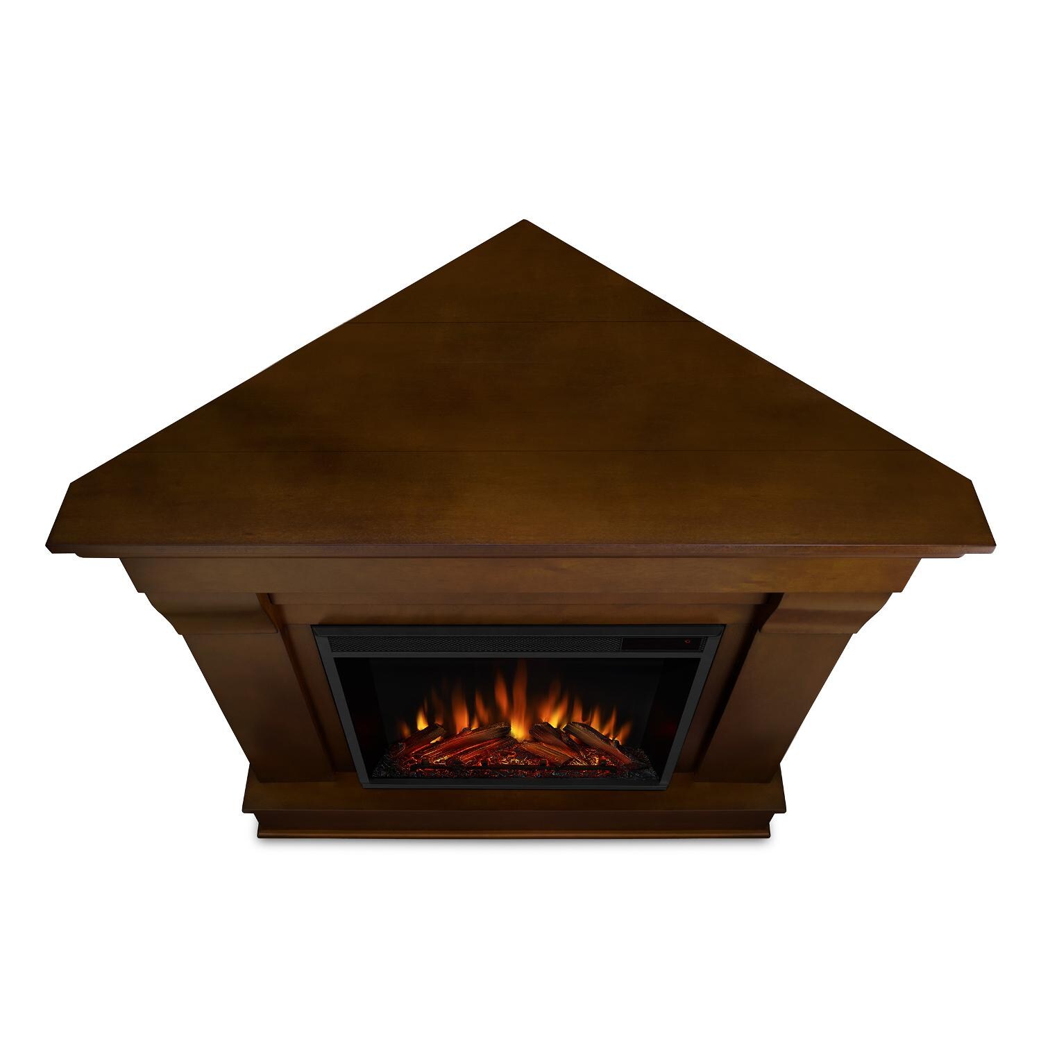 Real Flame - 5950E-E - Chateau 40-Inch Corner Electric Fireplace With Mantel - Espresso - Top View thumbnail
