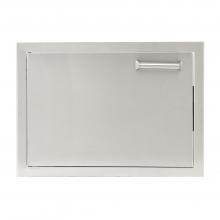 BBQGuys.com Sonoma Series 20-Inch Stainless Steel Left-Hinged Single Access Door - Horizontal image