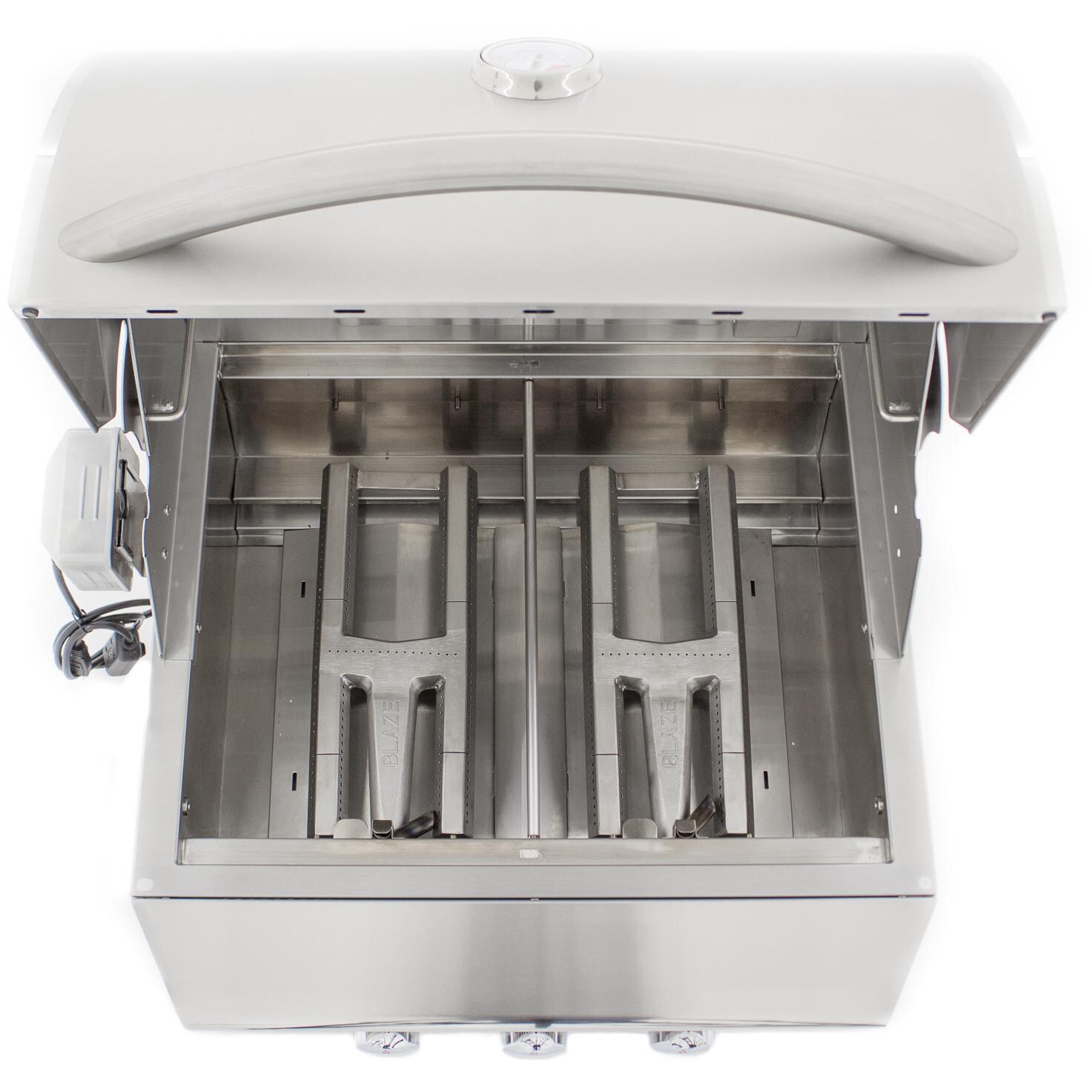 Blaze Professional 27-Inch Gas Grill - Cast Stainless Steel H-Burners - Shown In Grill thumbnail