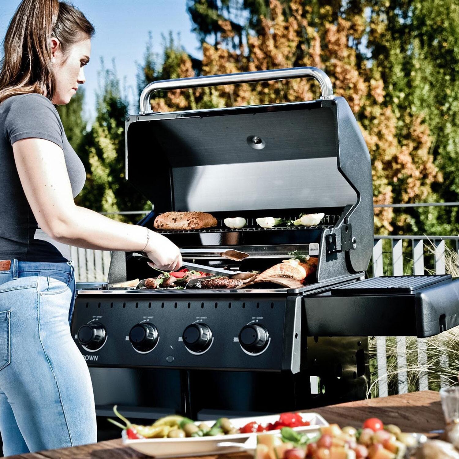 Broil King 844154 Crown 420 Shadow  4 Burner Propane Grill - Lifestyle thumbnail