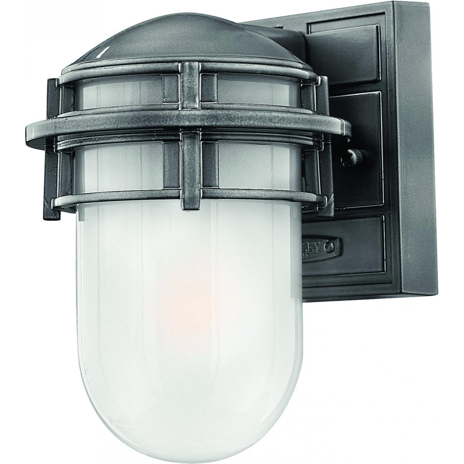 Hinkley Lighting Reef One Light 8-Inch Outdoor Wall Light - Hematite - 1956HE