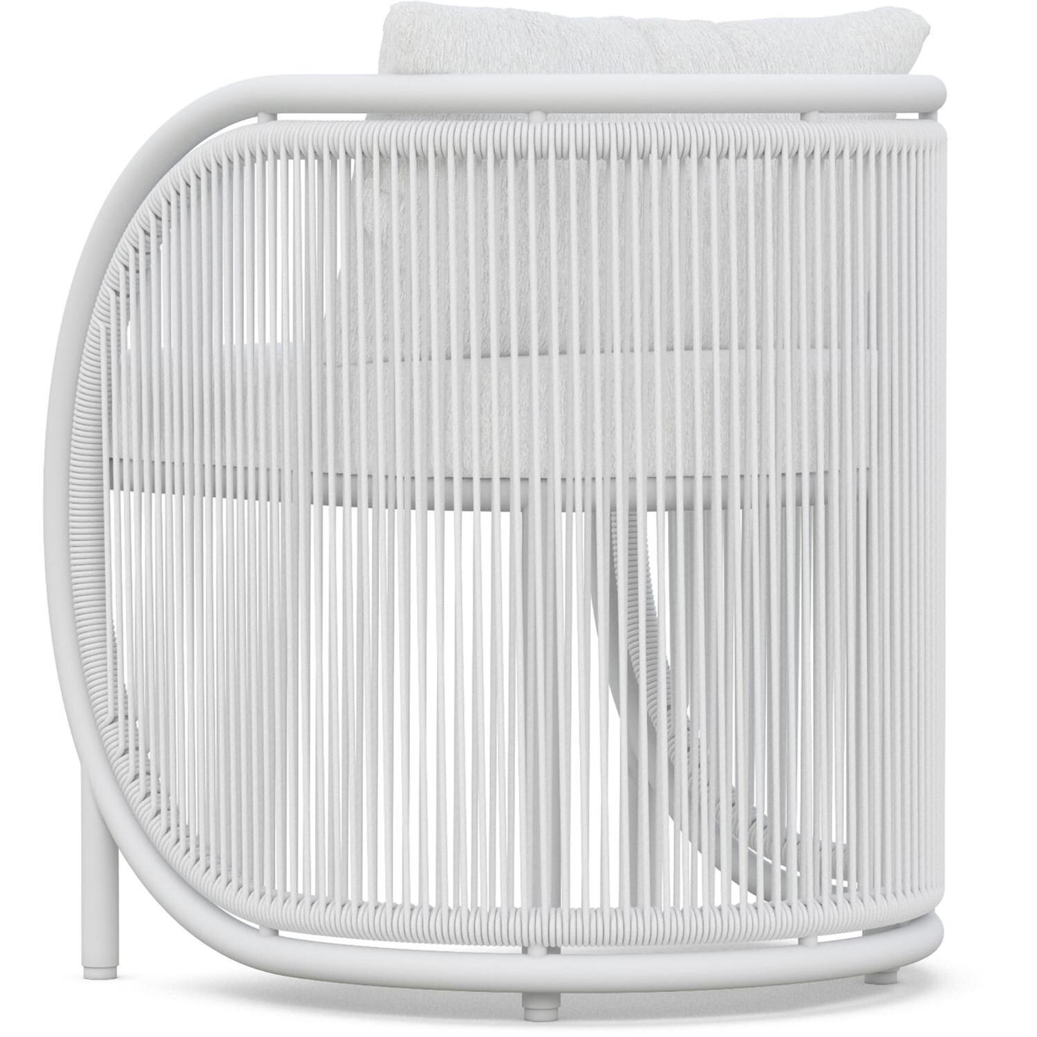 Azzurro Living Kamari Woven Rope Dining Chair in Sand/Cloud - Back - White Background thumbnail