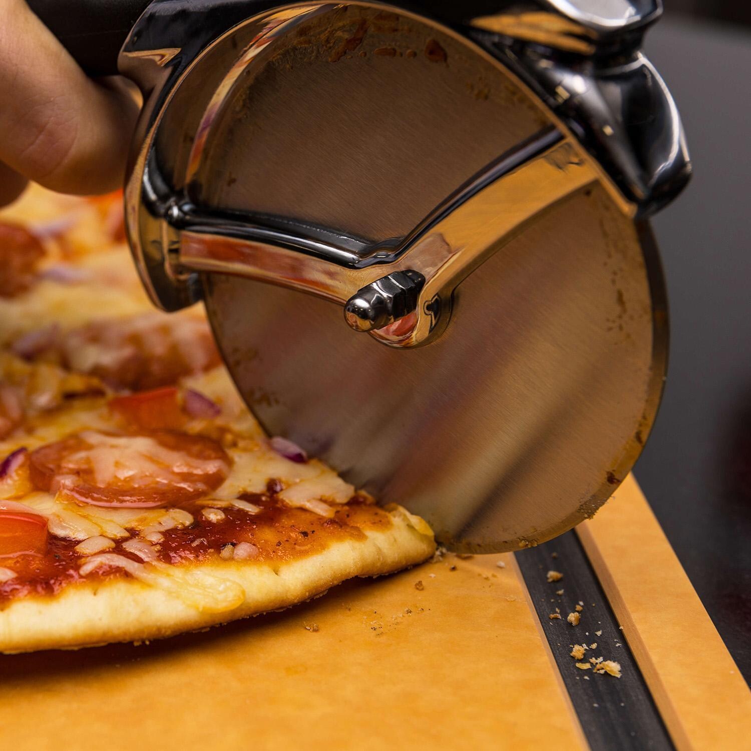 Broil King Pizza Cutter - 69810 - Up Close - Lifestyle thumbnail