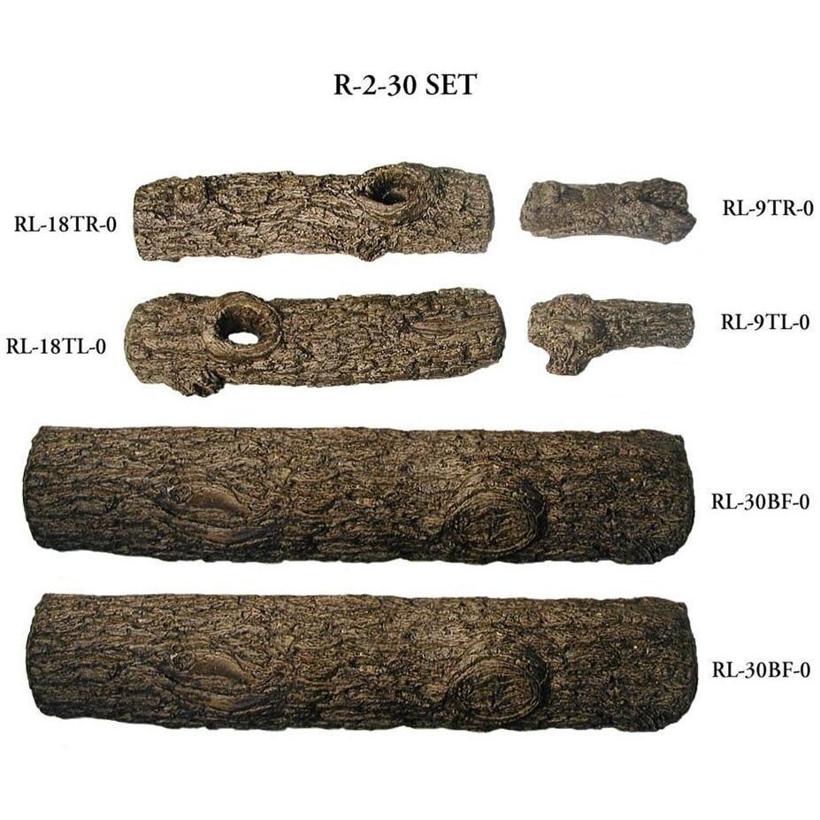 Peterson Real Fyre Golden Oak See-Thru 30-Inch Log Breakdown  thumbnail