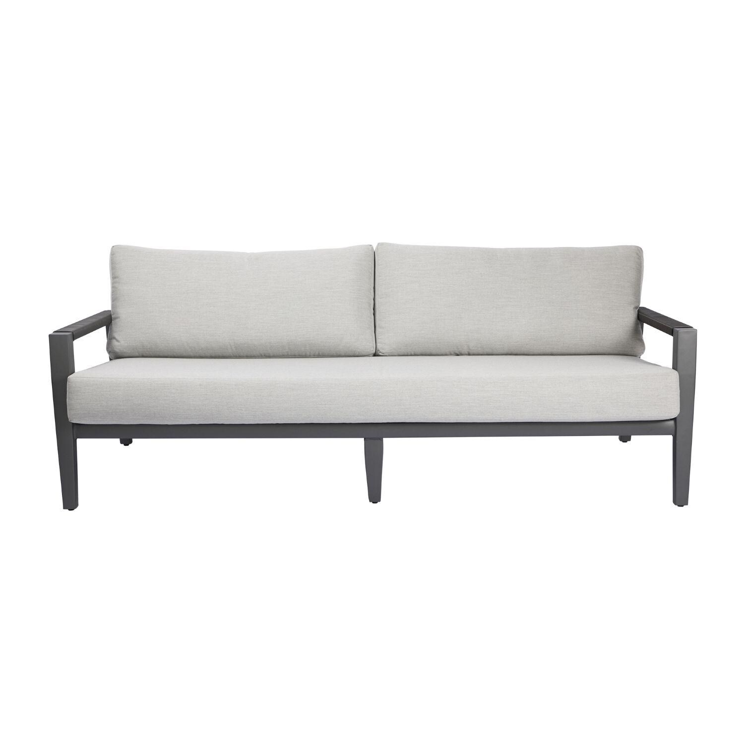 Elementi OS-2506T Laguna Outdoor Aluminum Sofa w/ Sunbrella Cushions - Display - White Background thumbnail