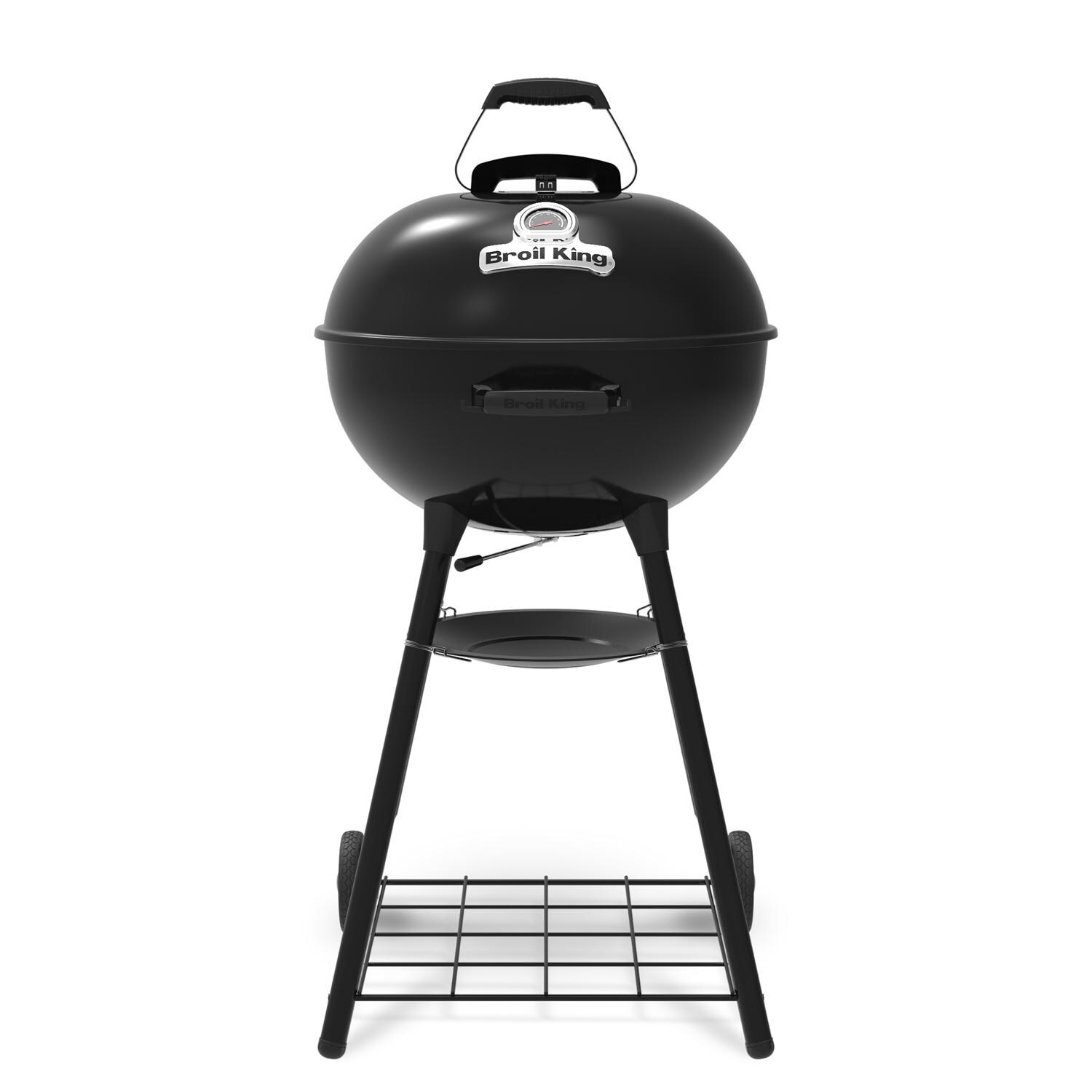 Broil King 401010 Kettle 22 1/2-in Charcoal Grill - Black - White Background thumbnail