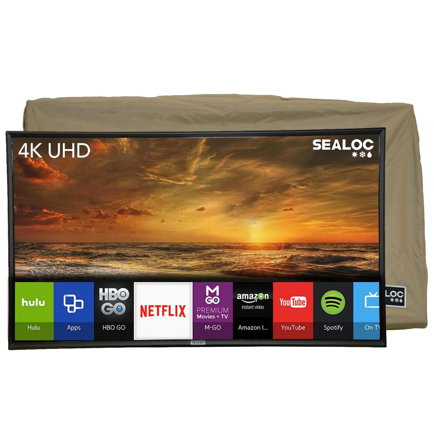 Sealoc Coastal LG 6 Series 65 Inch 4K LED HDR Outdoor Smart UHDTV W/ Custom Fit TV Cover
