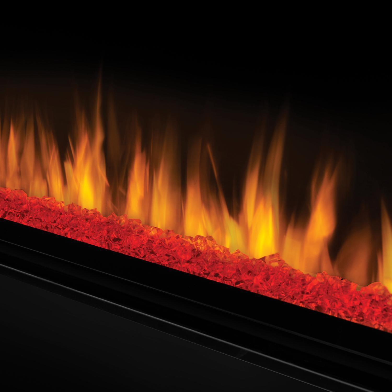 Napoleon NEFL50CHS 50-Inch Alluravision Slimline Wall Mount Electric Fireplace - Red Ember Bed thumbnail