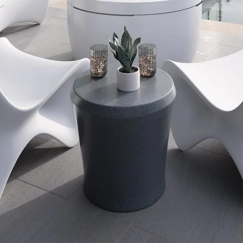 Ledge Lounger Affinity Side Table - Granite Grey - Lifestyle thumbnail