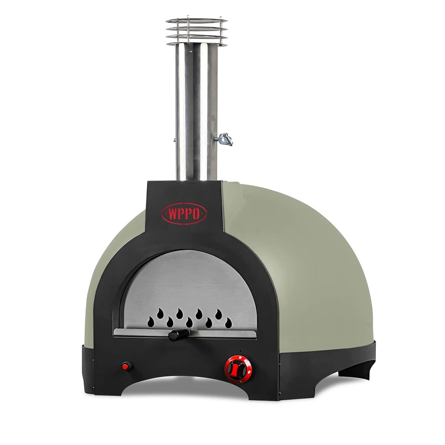 WPPO WKI66-OG Infinity 66 Hybrid Refractory Cooking Oven - Olive Green - White Background thumbnail