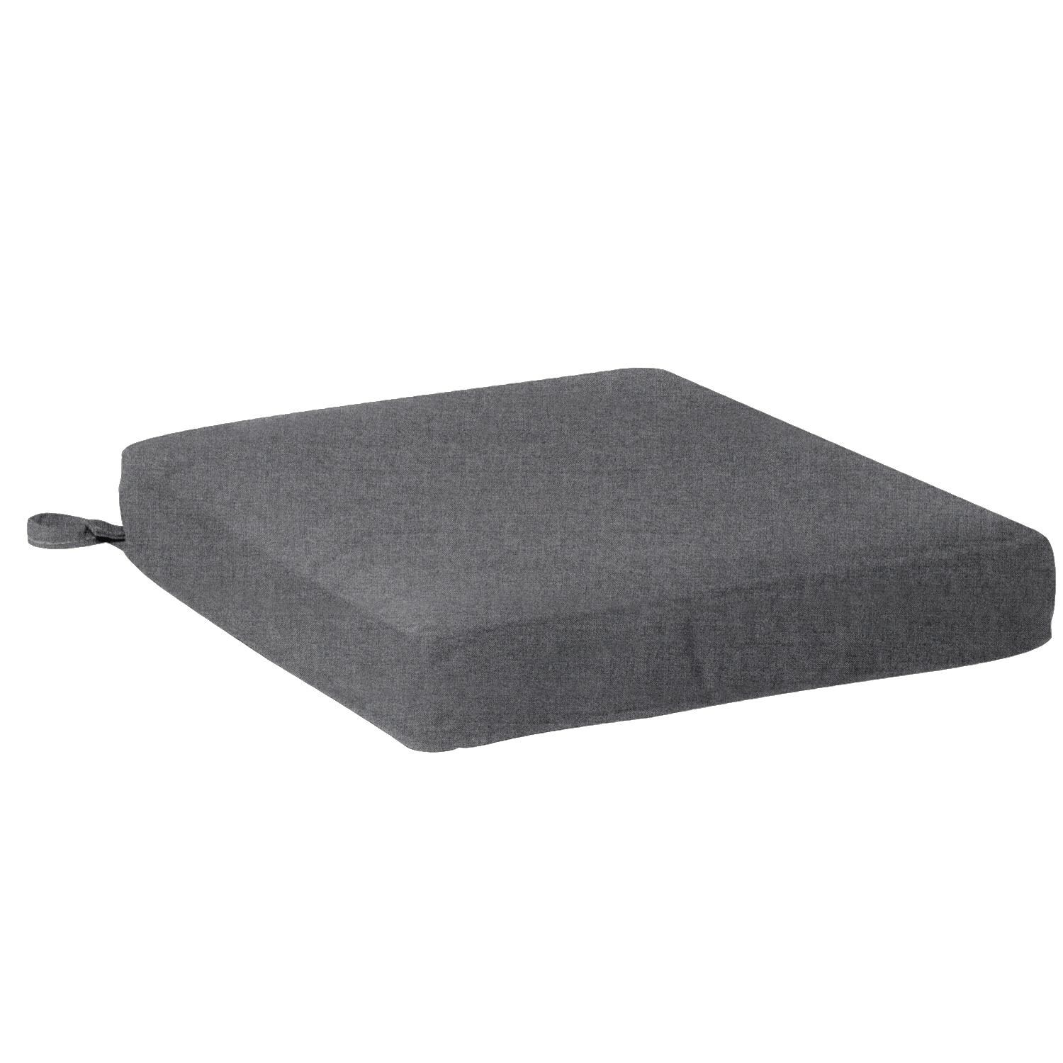 Sunbrella Cast Slate Extra Large Outdoor Replacement Seat Cushion W
