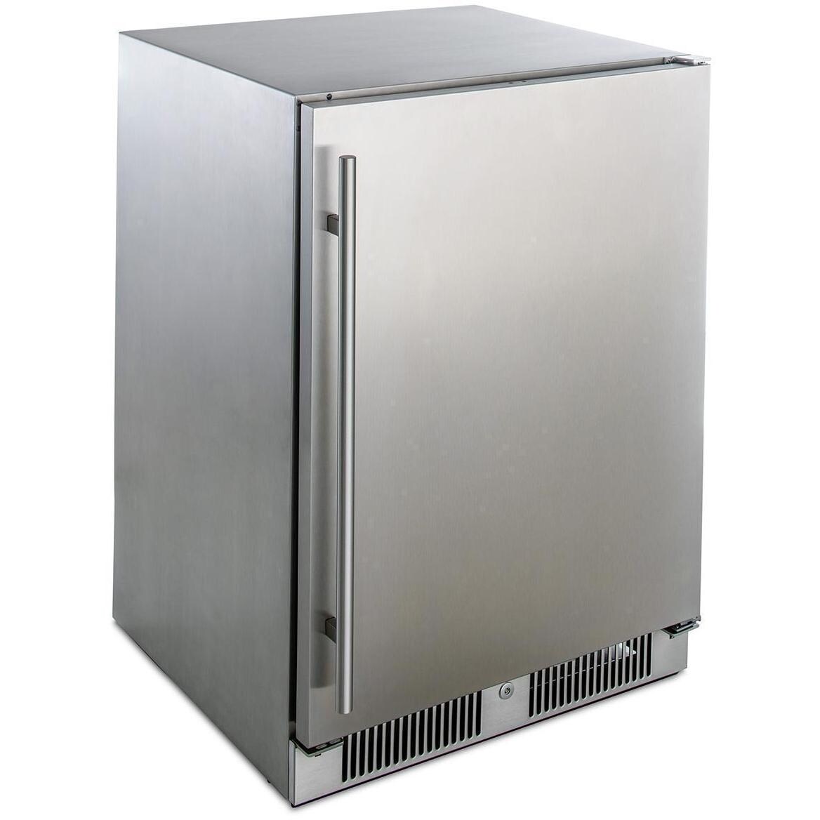 Blaze BLZ-SSRF-5.5 24-Inch 5.5 Cu. Ft. Outdoor Rated Compact Refrigerator - Side View - White Background thumbnail