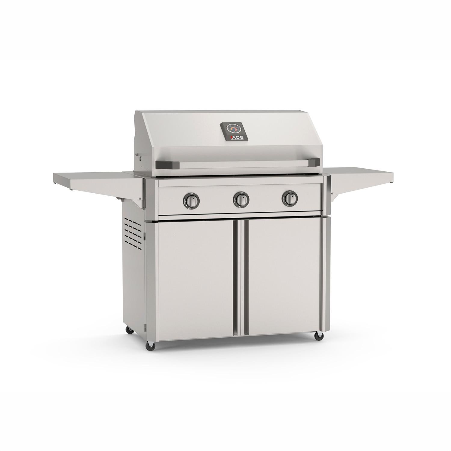 AOG American Outdoor Grill T-Series 36-in 4-Burner Propane Grill on Cart - 36TP + 36CRT-25
